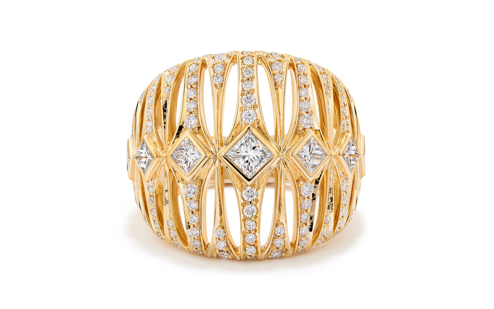 1.49ct D Flawless Diamond Ring set in 18K Yellow Gold