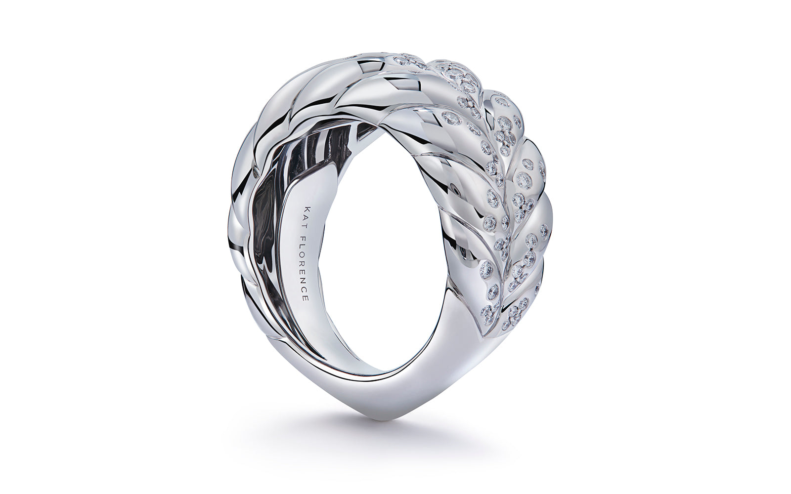 0.60ct D Flawless Diamonds Ring set in 18K White Gold