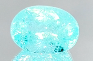 7.19ct Neon Paraiba Tourmaline Ring with D Flawless Diamonds set in 18K White Gold