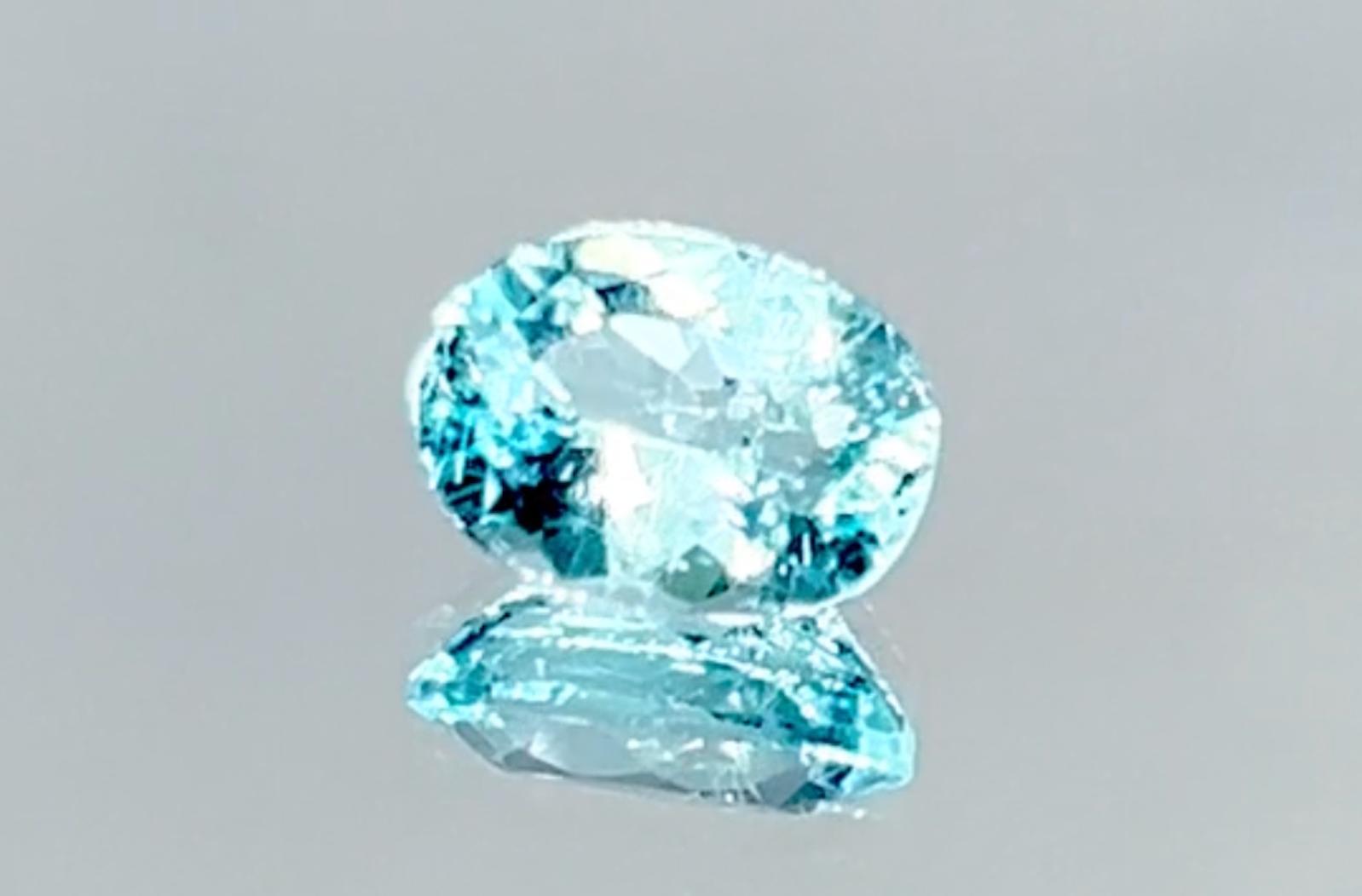 1.30ct Neon Paraiba Tourmaline Ring with D Flawless Diamonds set in 18K White Gold