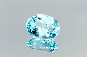 1.30ct Neon Paraiba Tourmaline Ring with D Flawless Diamonds set in 18K White Gold