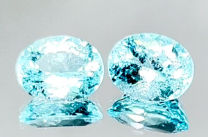 3.90ct Neon Paraiba Tourmaline Earrings with D Flawless Diamonds set in 18K White Gold