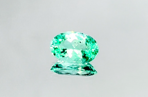 1.23ct Neon Paraiba Tourmaline Ring with D Flawless Diamonds set in 18K White Gold