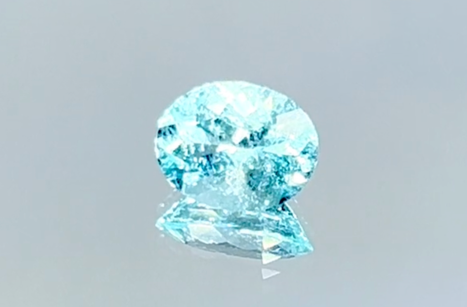 1.39ct Neon Paraiba Tourmaline Ring with D Flawless Diamonds set in 18K White Gold