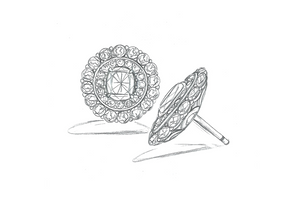2.64ct Neon Paraiba Tourmaline Earrings with D Flawless Diamonds set in 18K White Gold