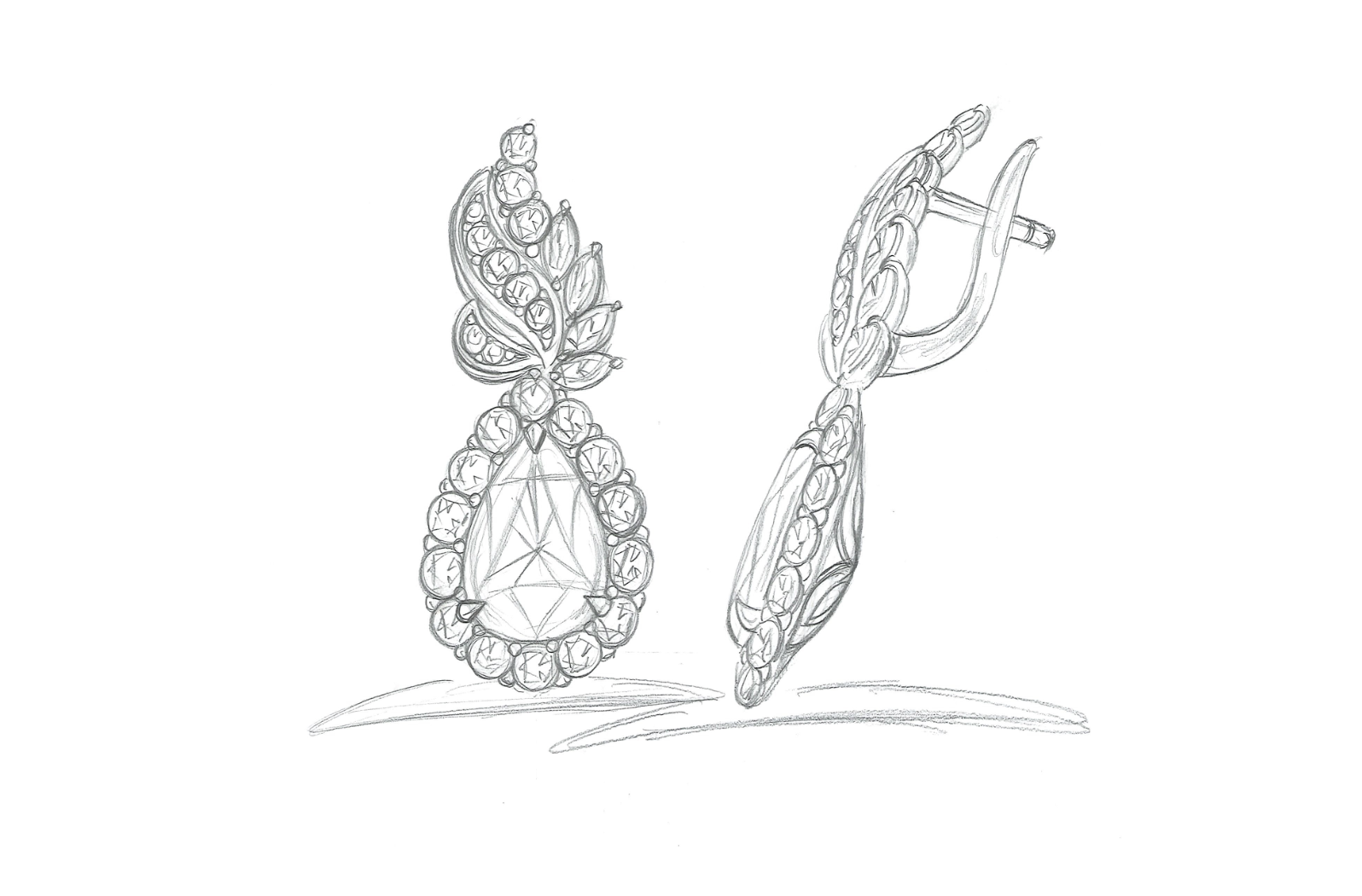 6.04ct Neon Paraiba Tourmaline Earrings with D Flawless Diamonds set in 18K White Gold