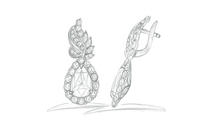 6.04ct Neon Paraiba Tourmaline Earrings with D Flawless Diamonds set in 18K White Gold