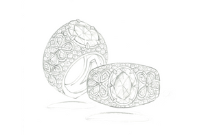 3.60ct Neon Paraiba Tourmaline Ring with D Flawless Diamonds set in 18K White Gold