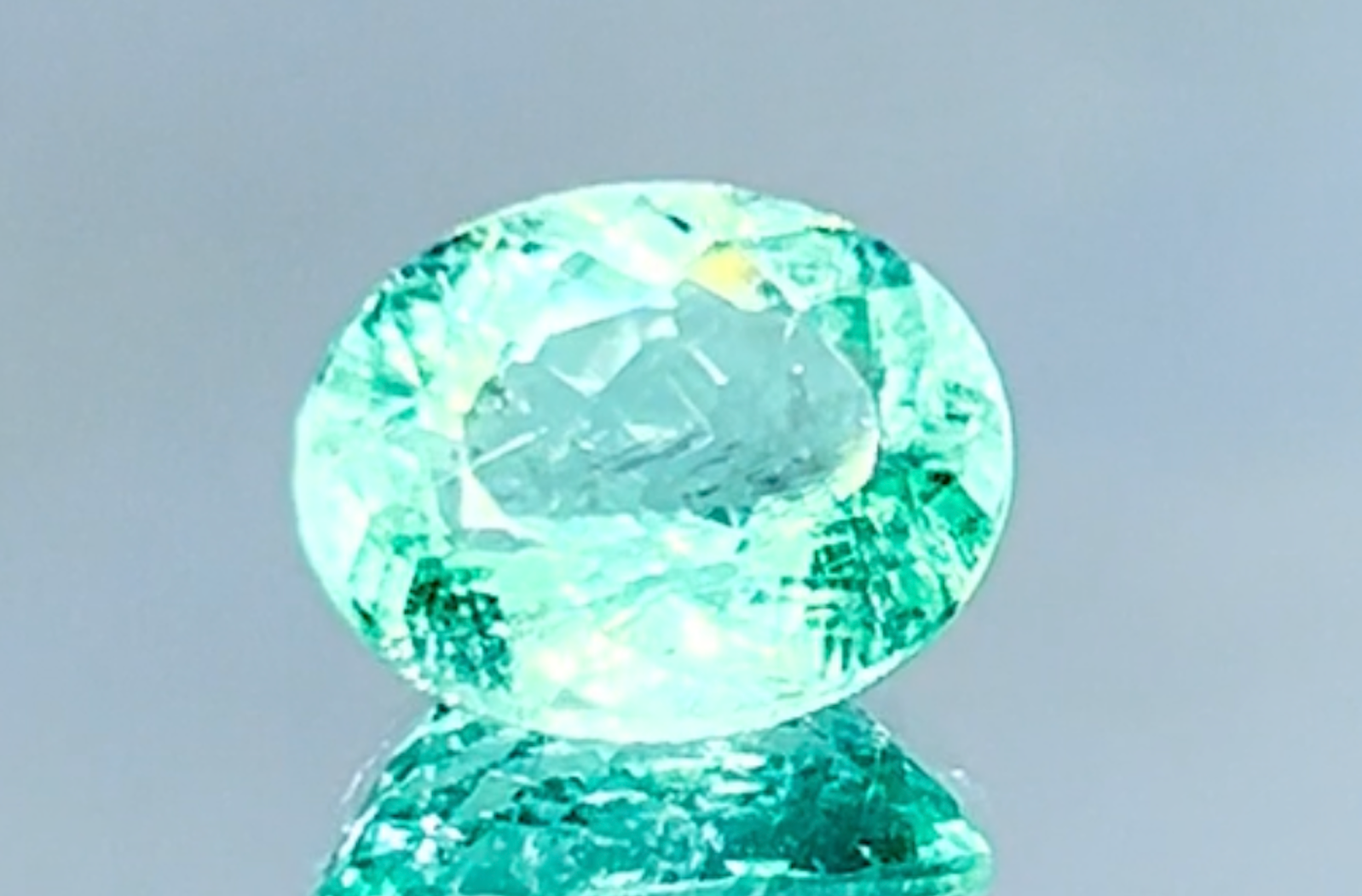 3.60ct Neon Paraiba Tourmaline Ring with D Flawless Diamonds set in 18K White Gold