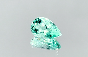 1.16ct Neon Paraiba Tourmaline Ring with D Flawless Diamonds set in 18K White Gold