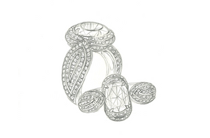 1.69ct Neon Paraiba Tourmaline Ring with D Flawless Diamonds set in 18K White Gold