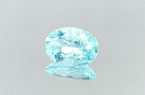 1.69ct Neon Paraiba Tourmaline Ring with D Flawless Diamonds set in 18K White Gold