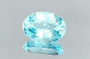 2.89ct Neon Paraiba Tourmaline Ring with D Flawless Diamonds set in 18K White Gold