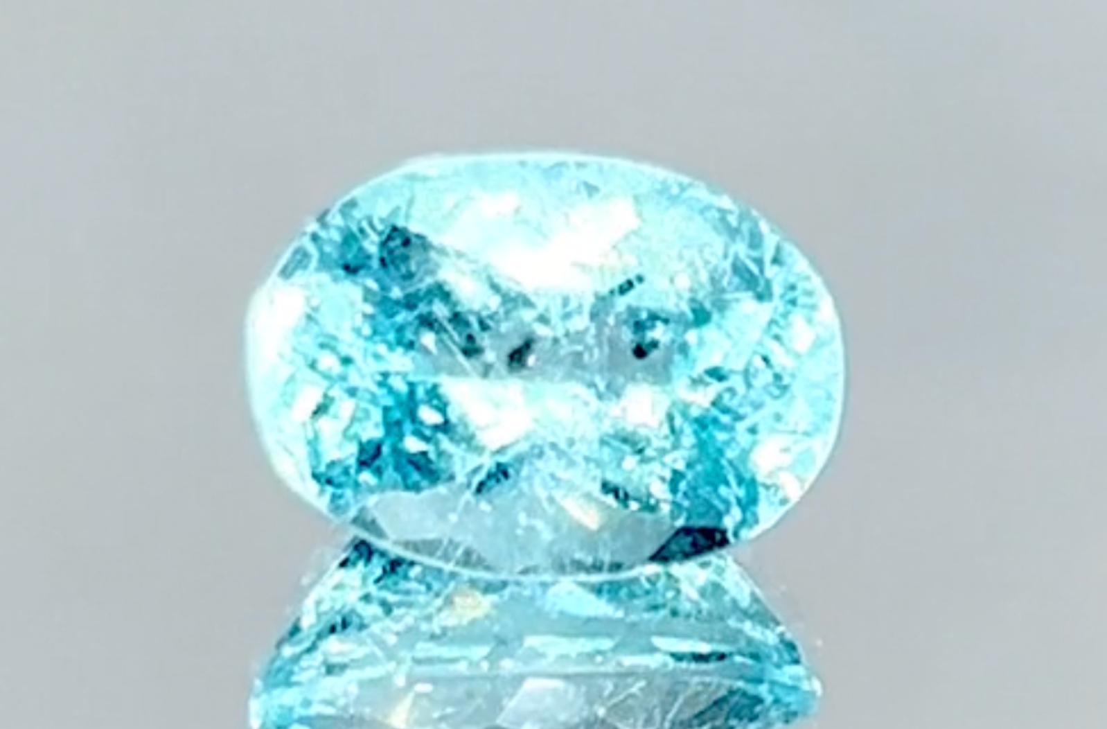 3.49ct Neon Paraiba Tourmaline Ring with D Flawless Diamonds set in 18K White Gold