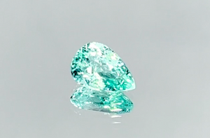 1.16ct Neon Paraiba Tourmaline Necklace with D Flawless Diamonds set in 18K White Gold