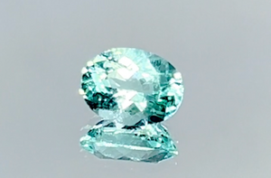 1.08ct Neon Paraiba Tourmaline Ring with D Flawless Diamonds set in 18K White Gold