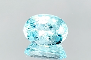 3.21ct Neon Paraiba Tourmaline Ring with D Flawless Diamonds set in 18K White Gold