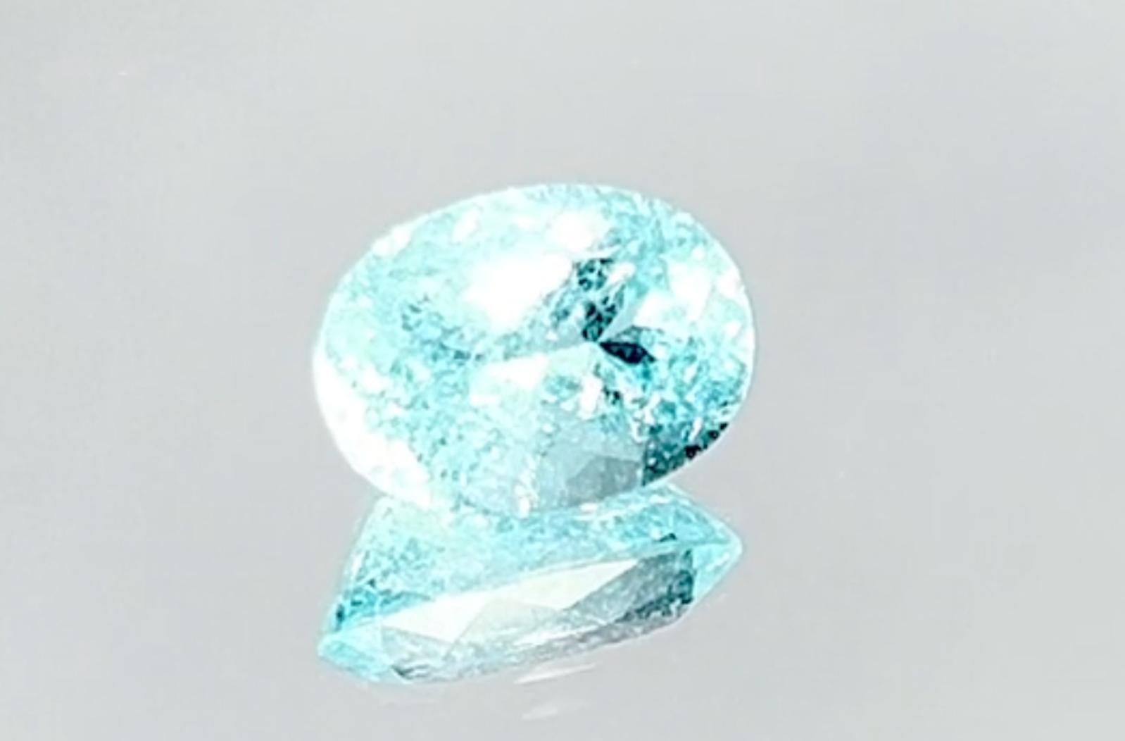 1.94ct Neon Paraiba Tourmaline Ring with D Flawless Diamonds set in 18K White Gold
