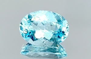 3.56ct Neon Paraiba Tourmaline Ring with D Flawless Diamonds set in 18K White Gold