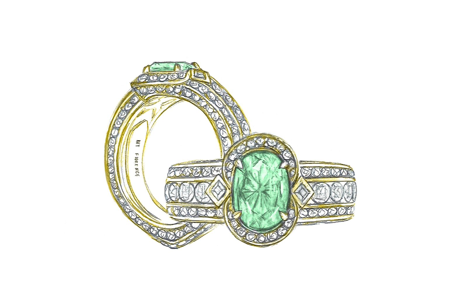 2.77ct Neon Paraiba Tourmaline Ring with D Flawless Diamonds set in 18K Yellow Gold