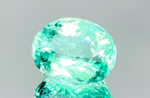 3.93ct Neon Paraiba Tourmaline Ring with D Flawless Diamonds set in 18K White Gold