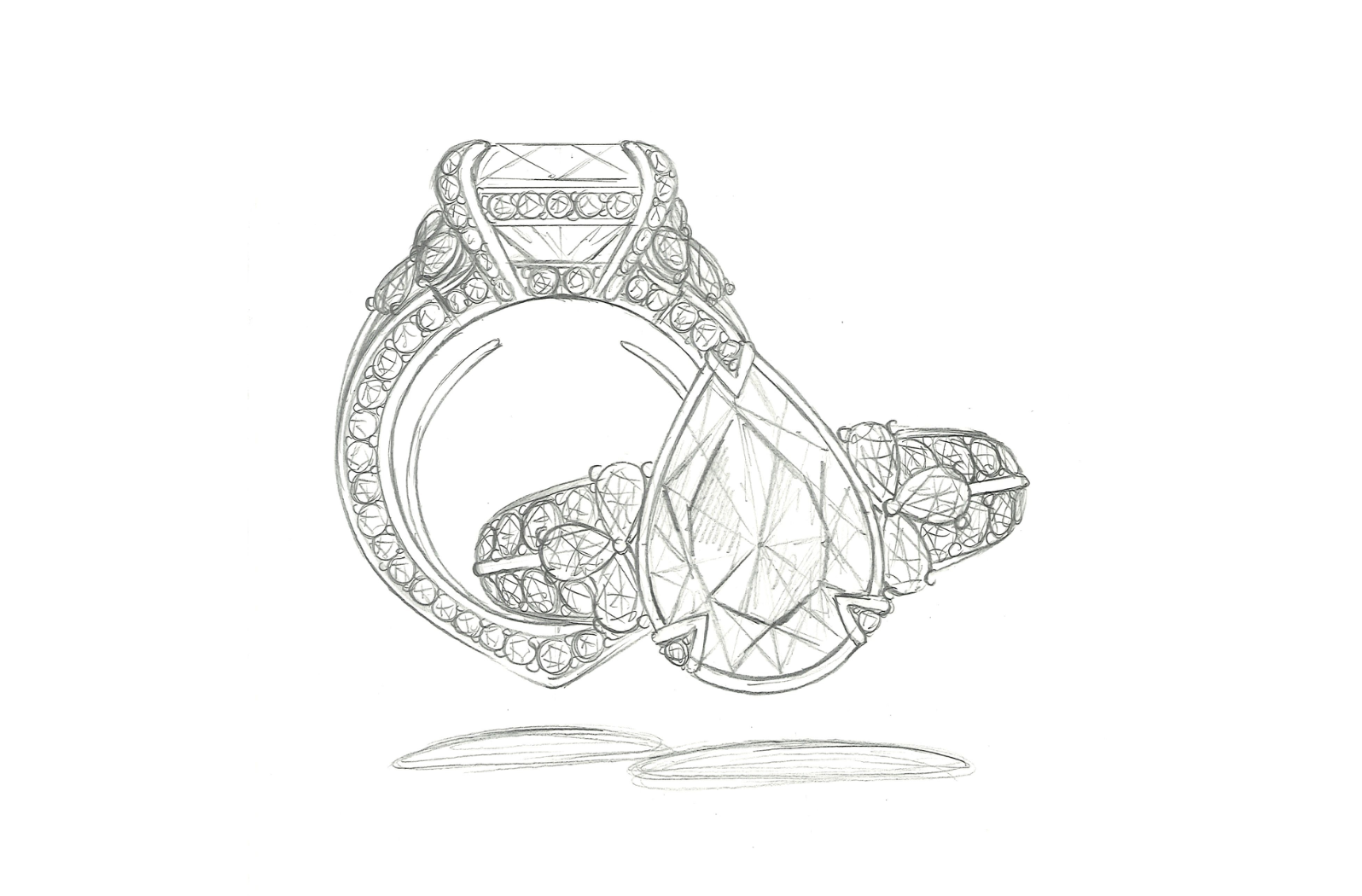 4.46ct Neon Paraiba Tourmaline Ring with D Flawless Diamonds set in 18K White Gold