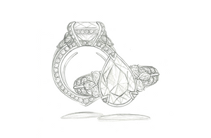 4.46ct Neon Paraiba Tourmaline Ring with D Flawless Diamonds set in 18K White Gold