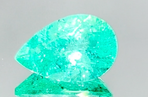 4.46ct Neon Paraiba Tourmaline Ring with D Flawless Diamonds set in 18K White Gold