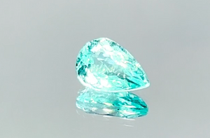 1.60ct Neon Paraiba Tourmaline Ring with D Flawless Diamonds set in 18K White Gold