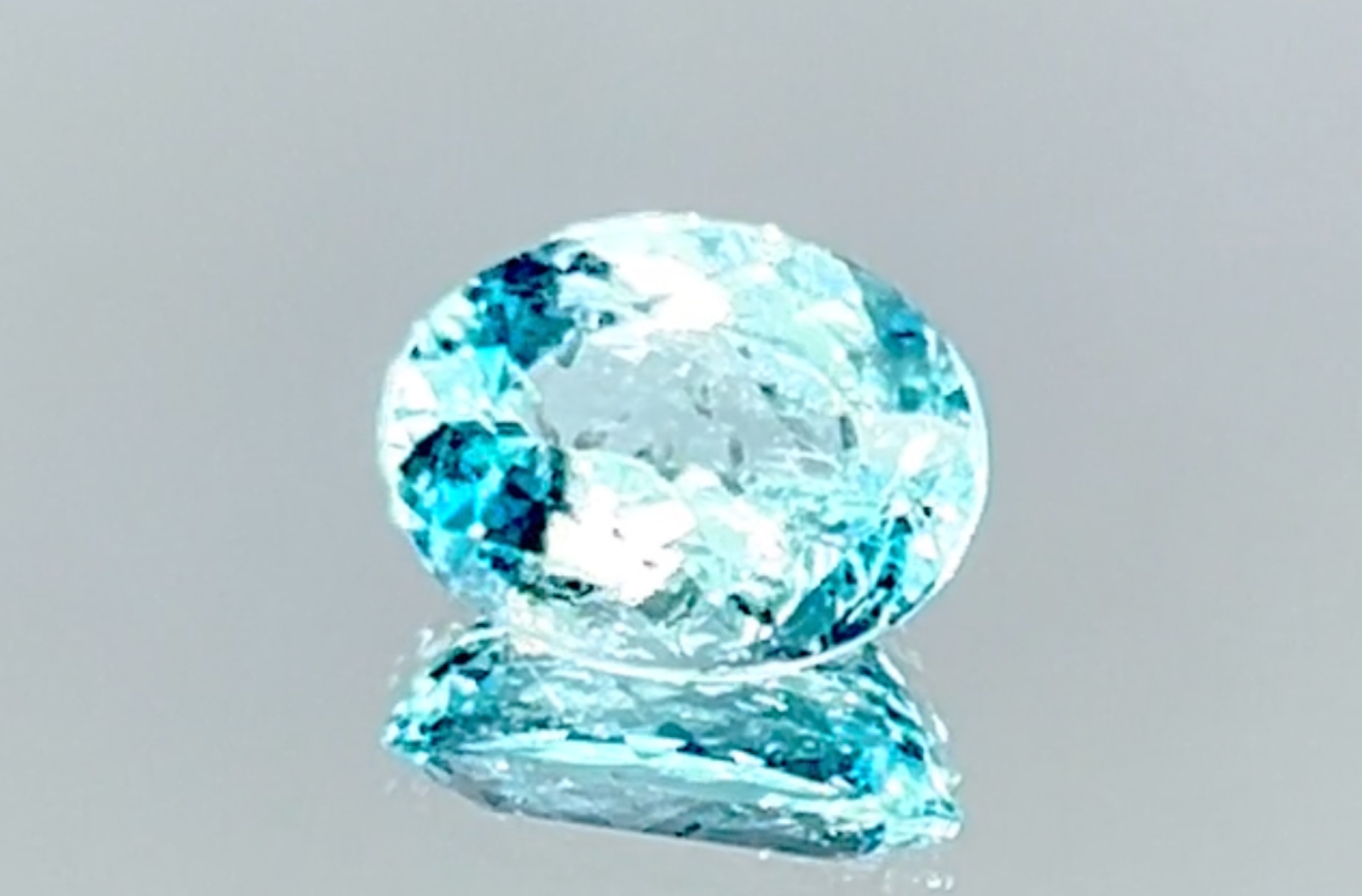 1.88ct Neon Paraiba Tourmaline Ring with D Flawless Diamonds set in 18K White Gold