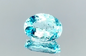 1.88ct Neon Paraiba Tourmaline Ring with D Flawless Diamonds set in 18K White Gold