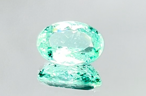 2.40ct Neon Paraiba Tourmaline Ring with D Flawless Diamonds set in 18K White Gold