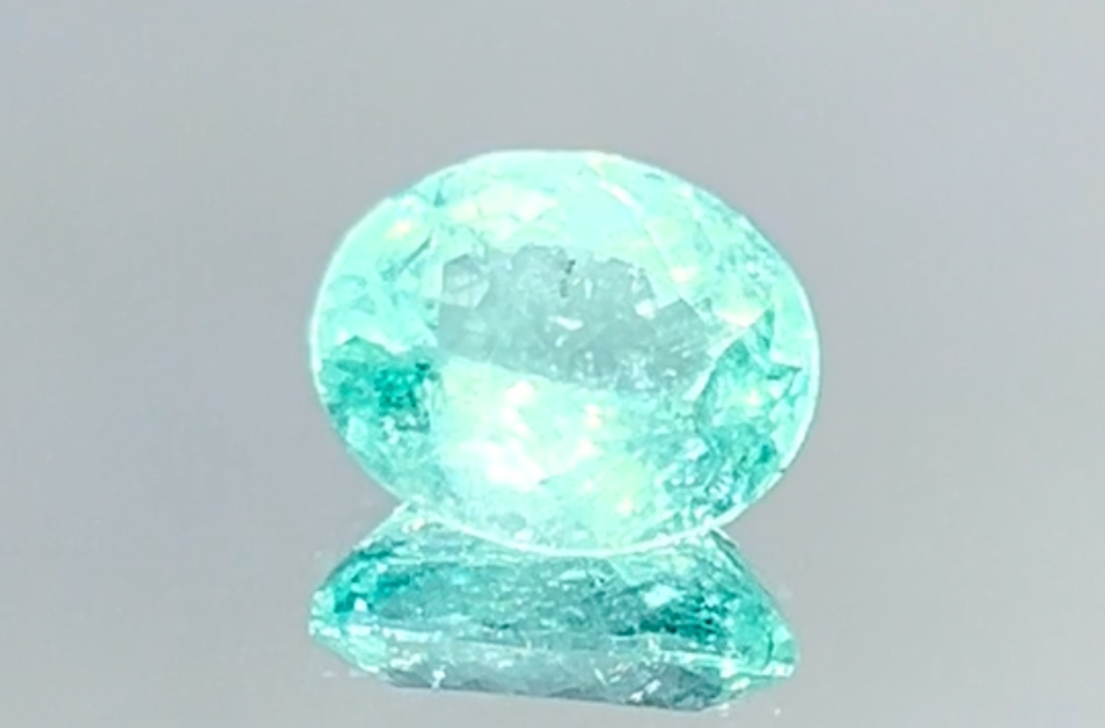 2.40ct Neon Paraiba Tourmaline Ring with D Flawless Diamonds set in 18K White Gold