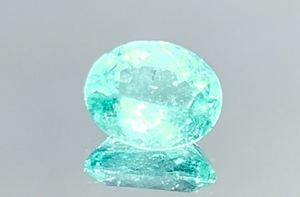 2.40ct Neon Paraiba Tourmaline Ring with D Flawless Diamonds set in 18K White Gold