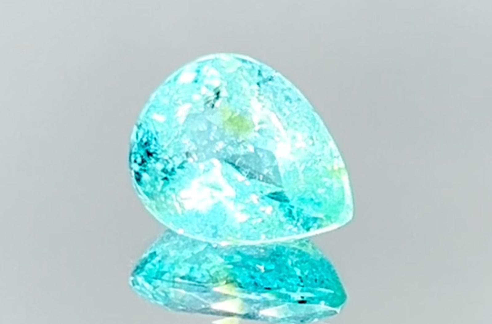 3.67ct Neon Paraiba Tourmaline Ring with D Flawless Diamonds set in 18K White Gold