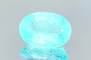 4.81ct Neon Paraiba Tourmaline Ring with D Flawless Diamonds set in 18K Yellow Gold