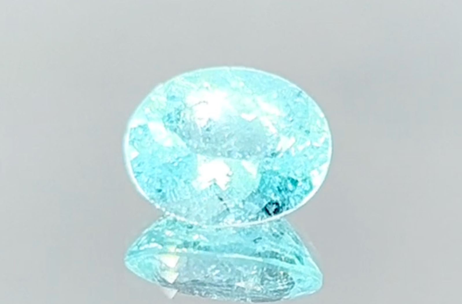 2.70ct Neon Paraiba Tourmaline Ring with D Flawless Diamonds set in 18K White Gold