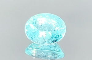 2.70ct Neon Paraiba Tourmaline Ring with D Flawless Diamonds set in 18K White Gold