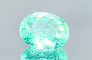 3.20ct Neon Paraiba Tourmaline Ring with D Flawless Diamonds set in 18K Yellow Gold