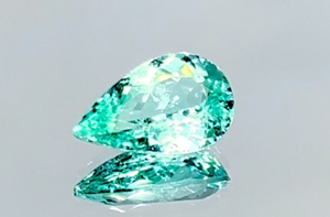 1.91ct Neon Paraiba Tourmaline Ring with D Flawless Diamonds set in 18K White Gold