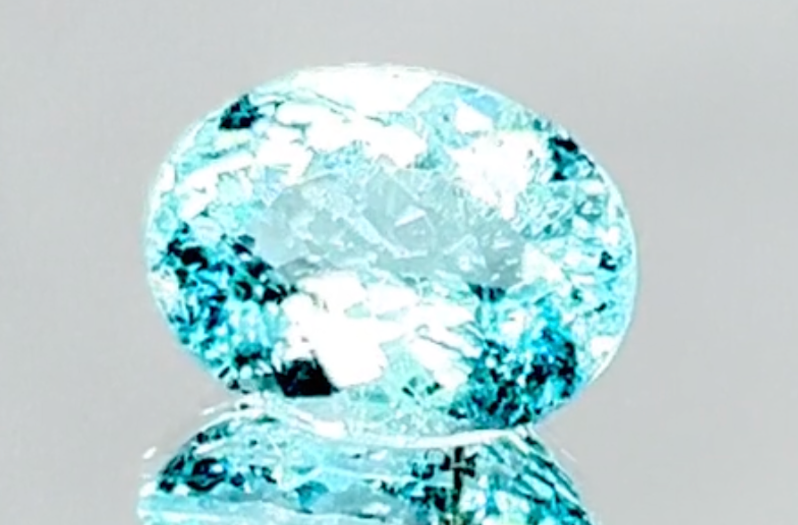 3.11ct Neon Paraiba Tourmaline Ring with D Flawless Diamonds set in 18K White Gold