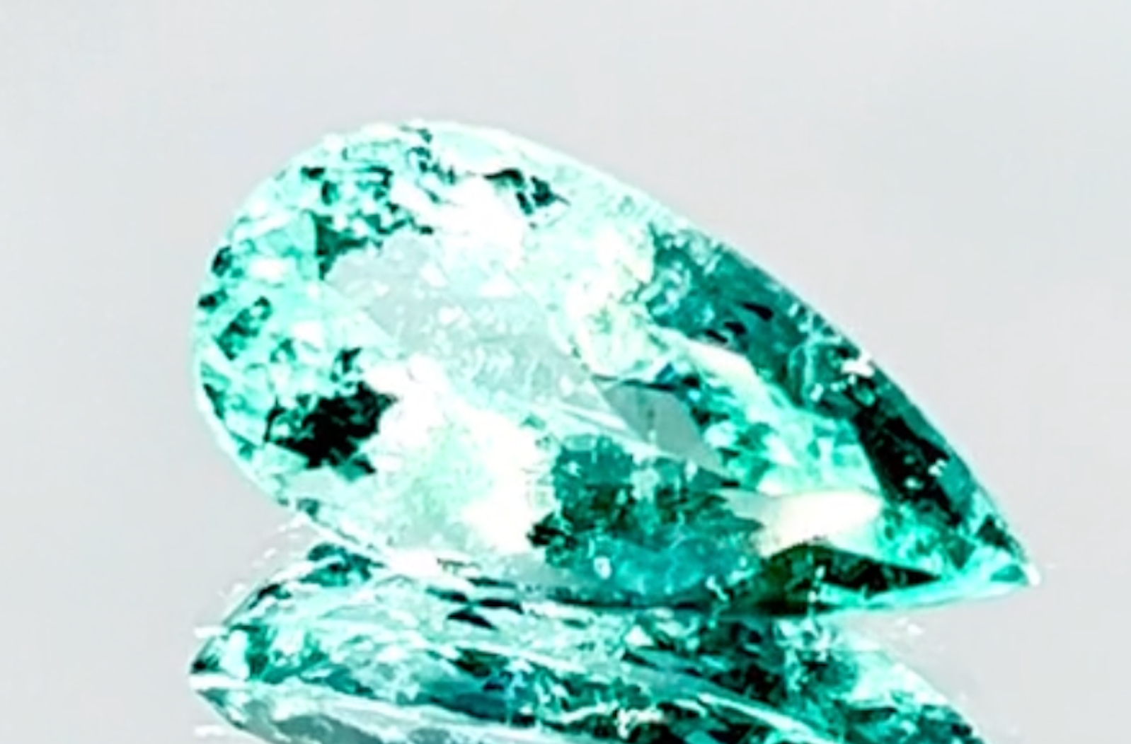 3.09ct Neon Paraiba Tourmaline Ring with D Flawless Diamonds set in 18K White Gold