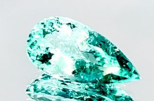 3.09ct Neon Paraiba Tourmaline Ring with D Flawless Diamonds set in 18K White Gold