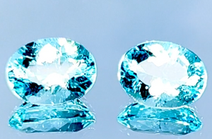 3.70ct Neon Paraiba Tourmaline Earrings with D Flawless Diamonds set in 18K Yellow Gold