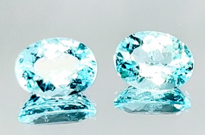 3.48ct Neon Paraiba Tourmaline Earrings with D Flawless Diamonds set in 18K Yellow Gold
