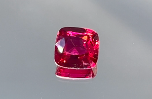 1.90ct Neon Jedi Burmese Spinel Ring with D Flawless Diamonds set in 18K White Gold