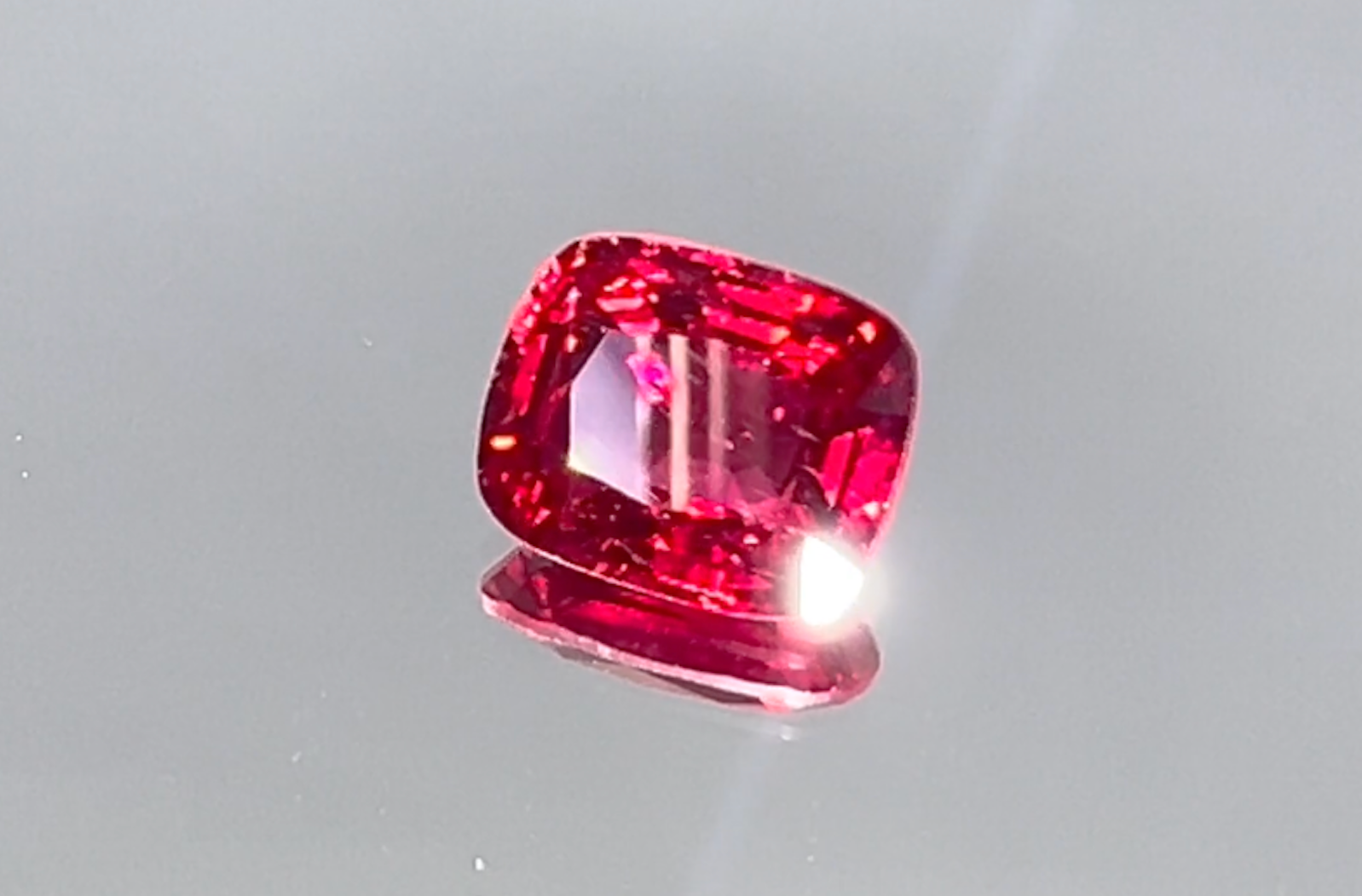 2.00ct Neon Jedi Burmese Spinel Ring with D Flawless Diamonds set in 18K White Gold