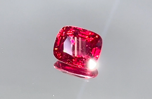2.00ct Neon Jedi Burmese Spinel Ring with D Flawless Diamonds set in 18K White Gold
