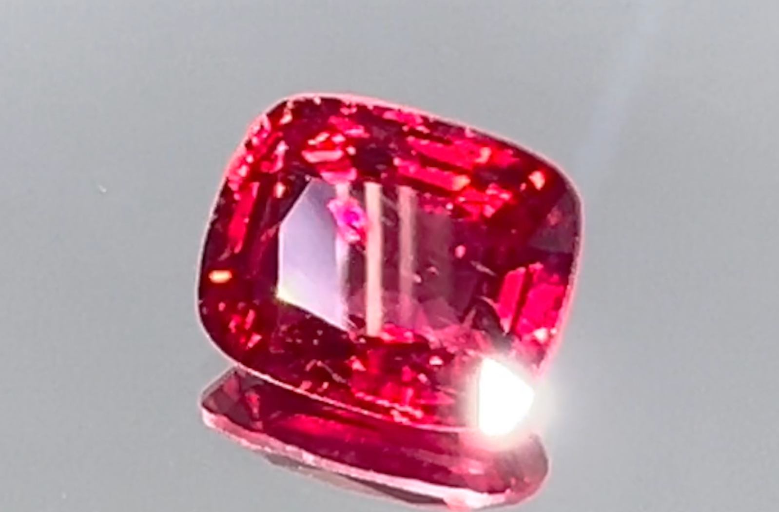 2.00ct Neon Jedi Burmese Spinel Ring with D Flawless Diamonds set in 18K White Gold