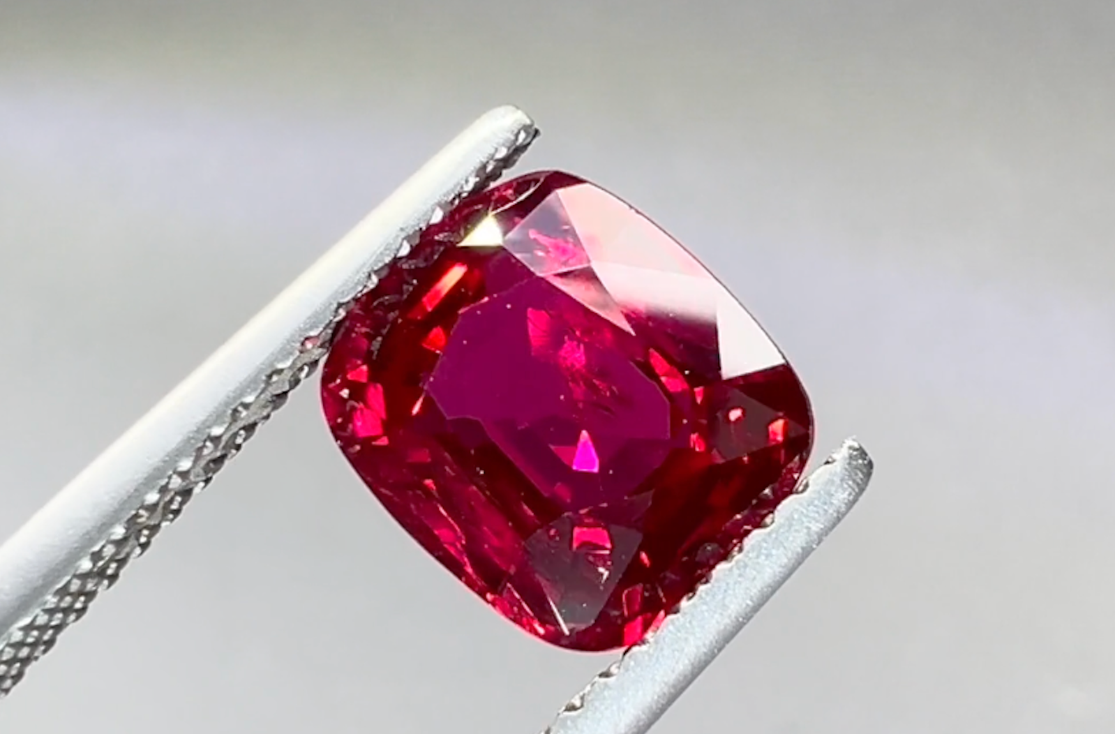 2.44ct Neon Jedi Burmese Spinel Ring with D Flawless Diamonds set in 18K Yellow Gold